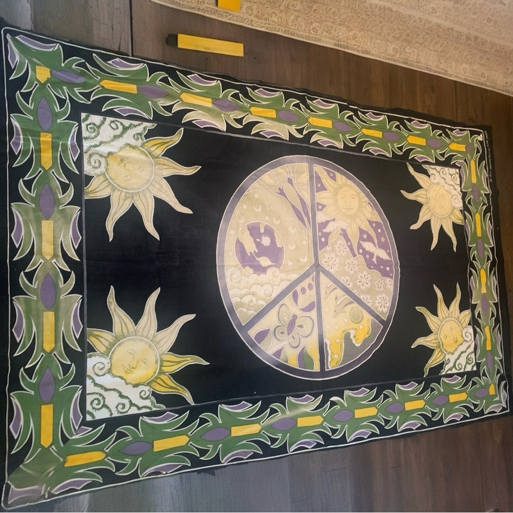 Dan Morris Gypsy Rose Tapestry 2002 Vintage Large Wall Hanging